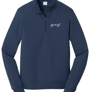 fleece zipneck sweatshirt