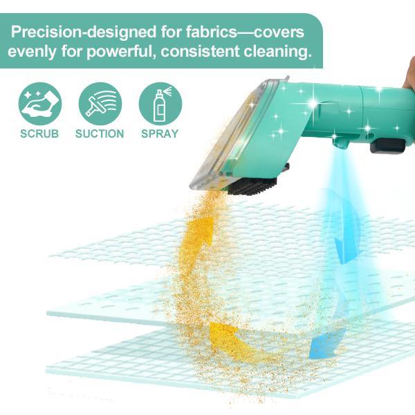 REDHUT Portable Stain & Spot Cleaner – Pet & Car Mess Remover with Tough Stain Tool, Crevice Brush & Hose – Removes Odours, Dirt & Grime from Carpets, Upholstery, Stairs & Car Seats,Pet dust and hair cleaning