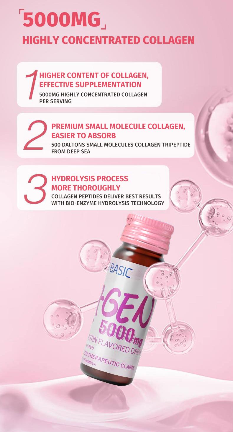 9 Young-Basic 5000mg Hydrolyzed Collagen Peptides Liquid Drink Small-molecule Fish Collagen Tripeptide for Women - Skin Elasticity & Firmness Nail Care- Beauty Supplement Fitness Healthcare Colagen 9 Young-Basic 5000mg Hydrolyzed Collagen Peptides Liquid Drink Small-molecule Fish Collagen Tripeptide for Women - Skin Elasticity & Firmness Nail Care- Beauty Supplement Fitness Healthcare Colagen