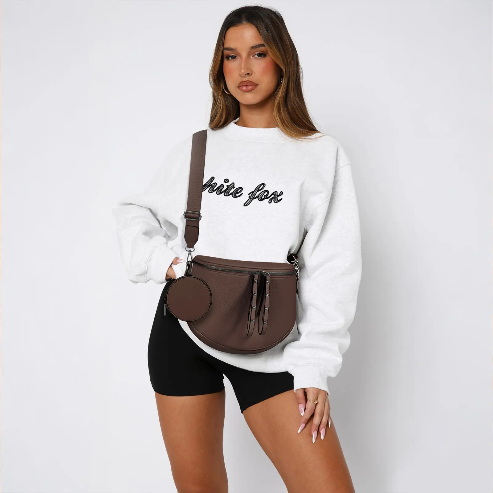 Women's 2026 Versatile Crossbody Bag with Detachable Mini Round
