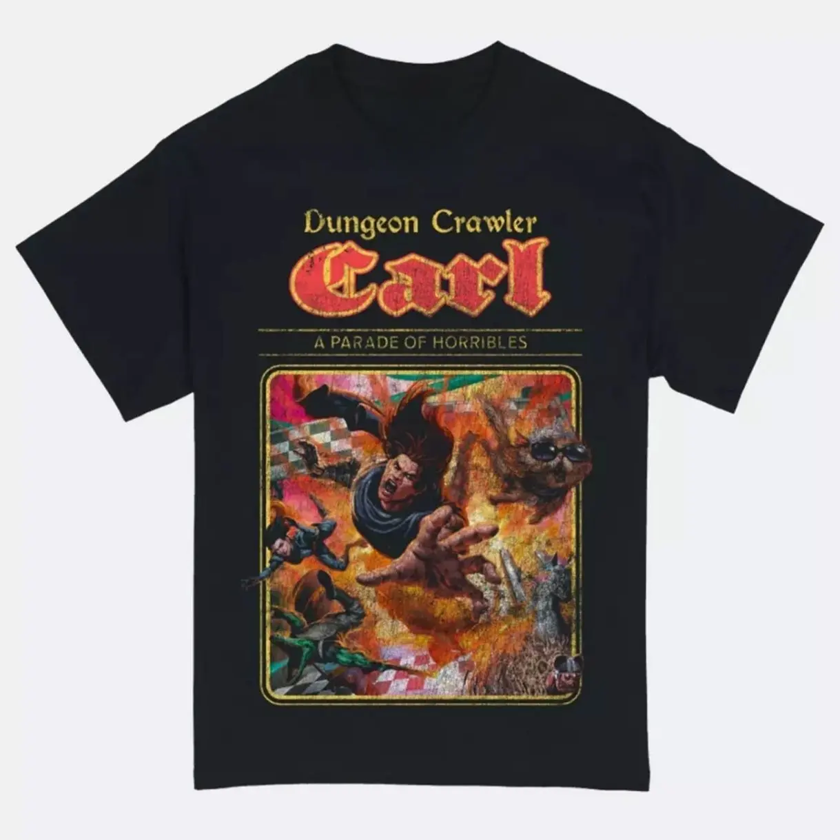 Dungeon Crawler Carl Parade Of Horribles T-Shirt, Vintage Graphic Tee, Fantasy LitRPG Novel Shirt, Dark Humor RPG Fan Gift, Princess Donut Inspired Tee