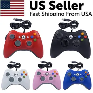 Wired Controller USB For PC Compatible With Xbox 360 Windows 7 8 10 11 Gamepad Ergonomic Design High Sensitivity 6 Feet Cable Easy Operate