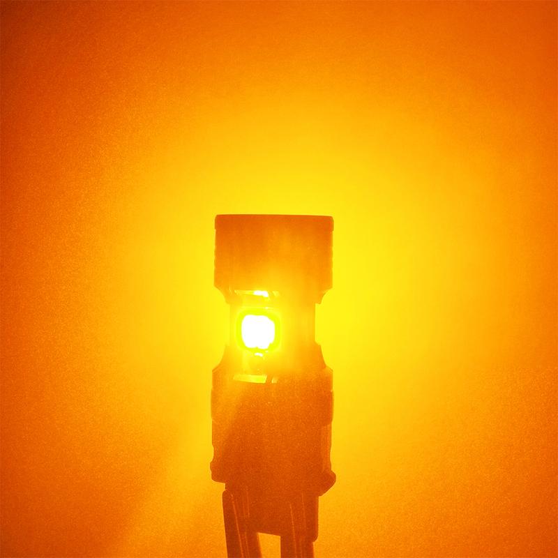 AUXITO Latest CANBUS 3157 Switchback LED Bulbs 3057 3457 4157 Dual Color Amber/White Anti Hyper Flash Built-in Resistor Error Free Turn Signal Lights and DRL/Parking Lights, Pack of 2