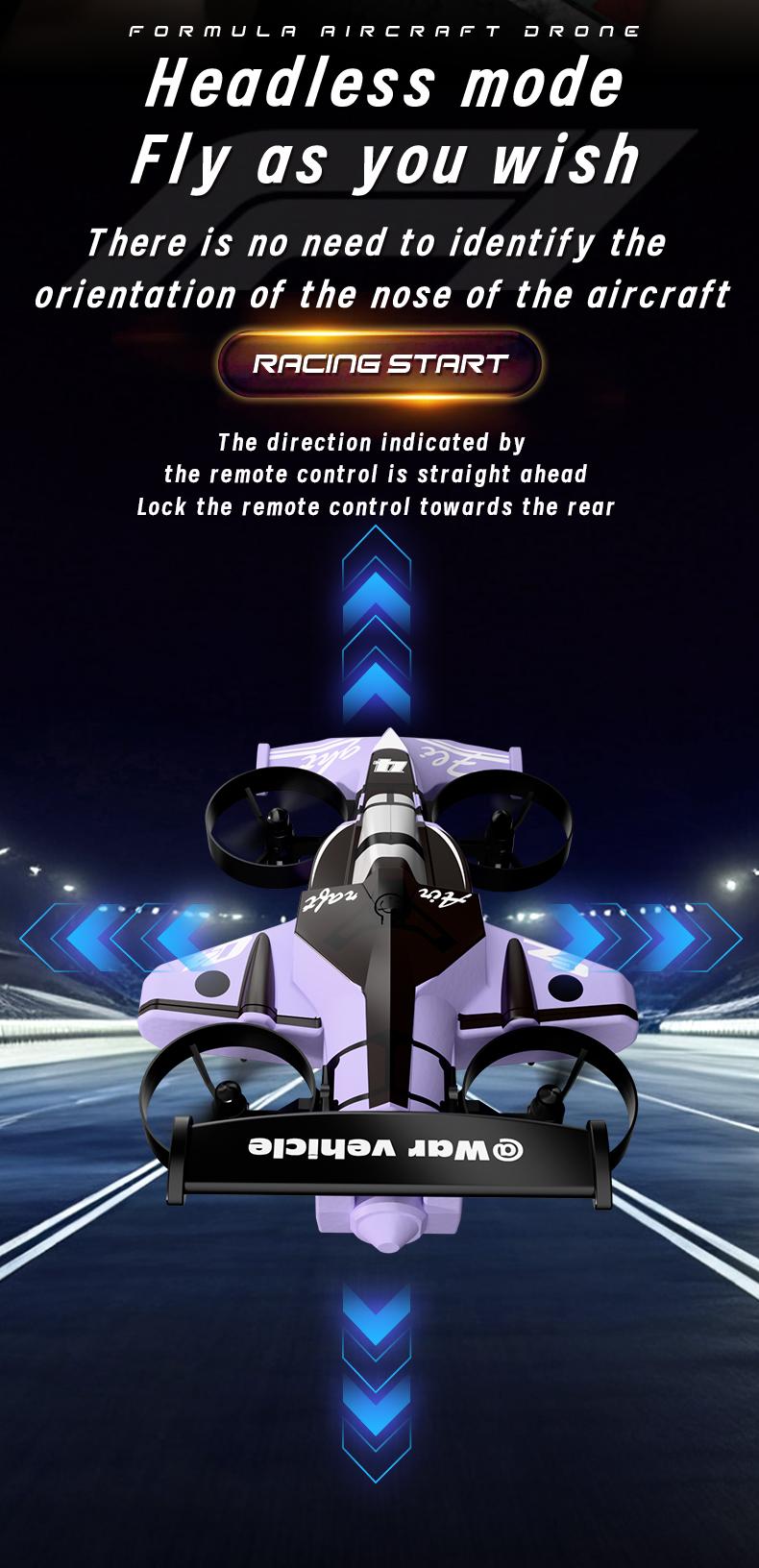 BRRRRT  Remote-controlled car and plane combo, 360-degree drift tires, land and air capable, one-touch lift, impact-resistant materials, three adjustable speeds, perfect gift for boys and girls, top choice for Christmas presents.