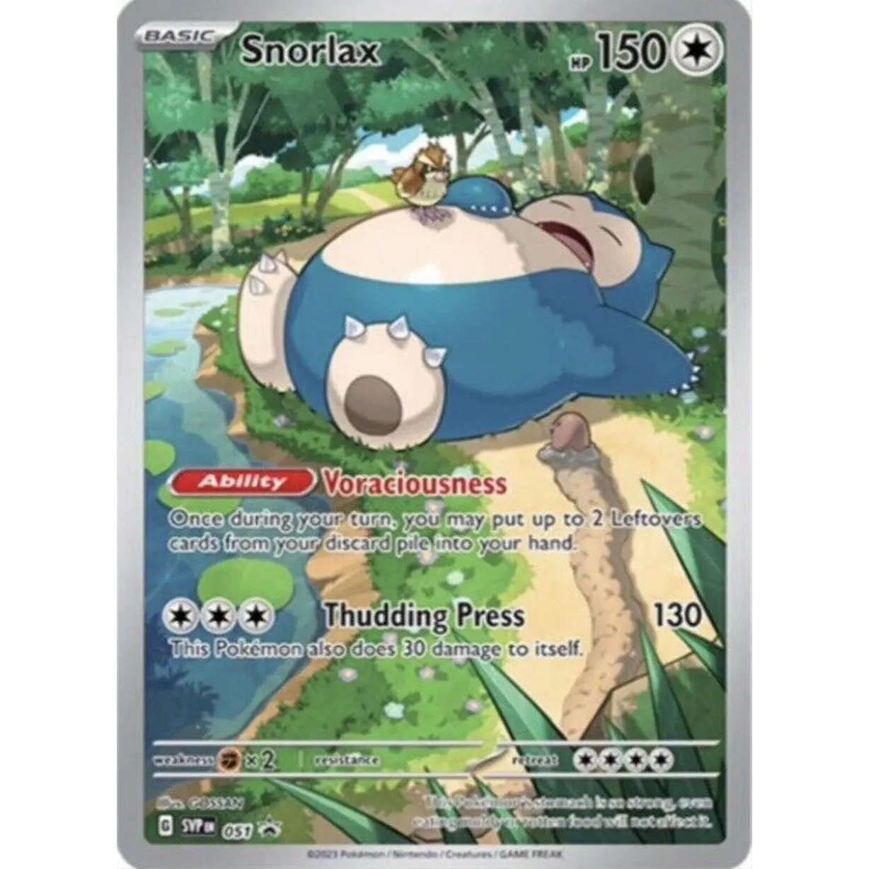 Snorlax - 051 Pokemon SV: Scarlet & Violet Promo Cards Promo