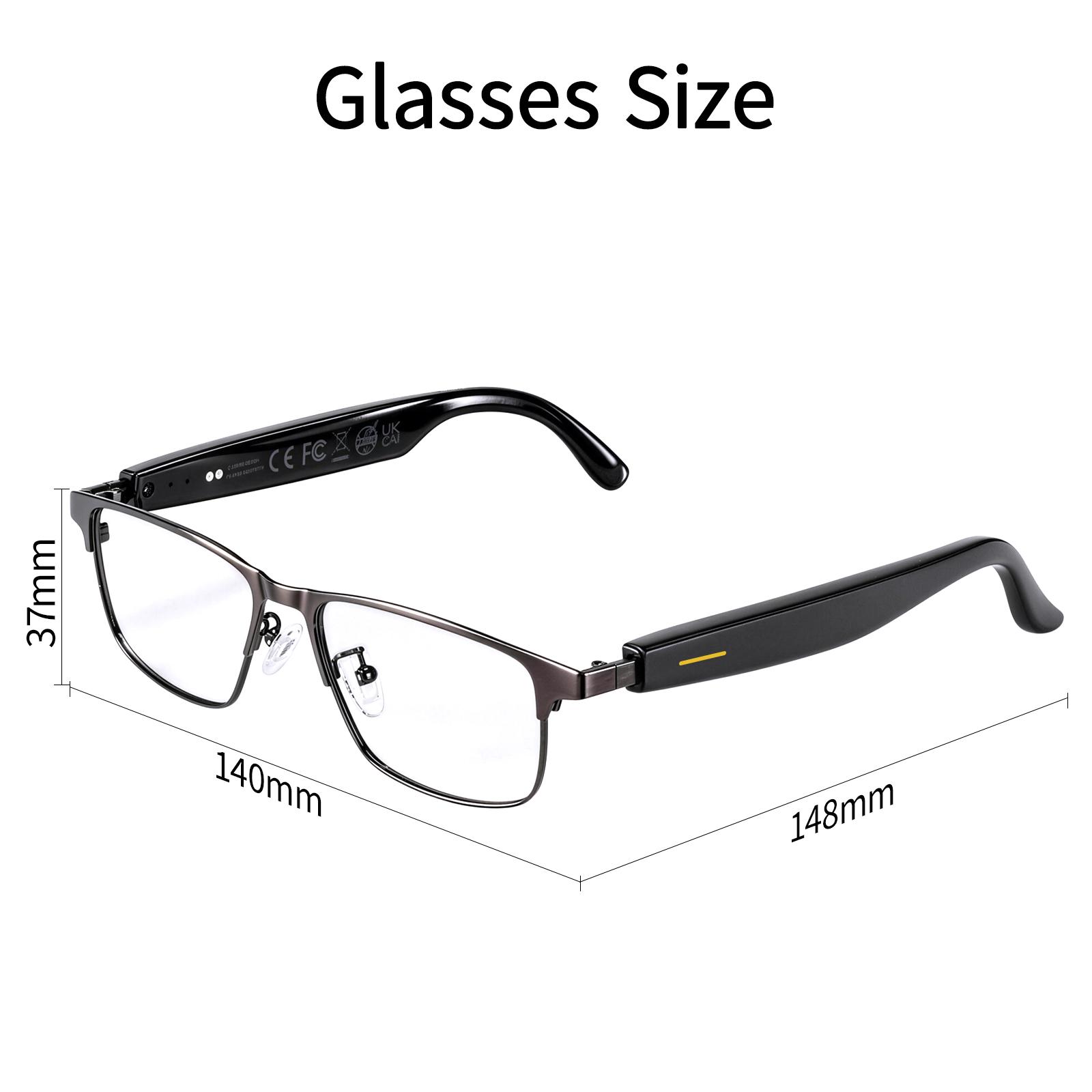 High-End AI Semi-Rimless Smart Glasses  164-Language Real-Time Translation | Open-Ear HD Audio, Bluetooth Calls & Music | Stylish Photochromic Lenses | Hands-Free, Lightweight & Comfortable for Daily Wear, Travel & Commuting | Easter gift