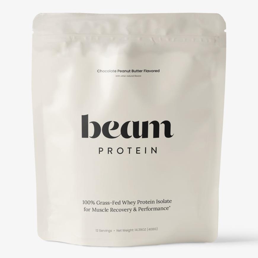 Beam 100% Grass-Fed Whey Protein, 12 Servings, Peanut Butter, Strength & Post-Exercise Repair - Top-Rated Beam 100% Grass-Fed Whey Protein, 12 Servings, Peanut Butter, Strength & Post-Exercise Repair - Top-Rated