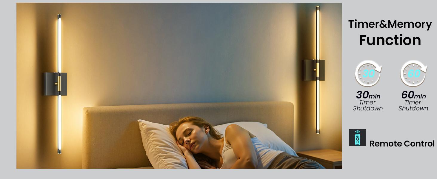 【Non-Removable Battery】Battery Operated Wall Lights Set of Two, Non-Removable Battery, 10000mAH Rechargeable Wall Lamps with Remote Control, Dimmable Black Gold LED Wireless Wall Sconces for Bedroom, Living Room, Hallway, Dining Room, 360° Rotate 3CCT