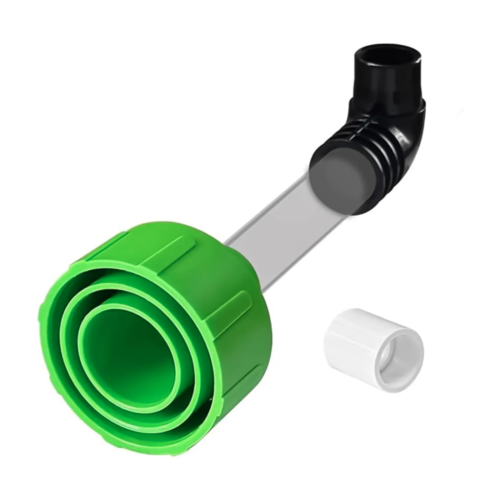 AC Drain Line Cleaner - Shop Vac Adapter for HVAC Condensate & Air Conditioner Clogs - Universal Fit Wet/Dry Vacuum Attachment - Clear See Through Fitting - Unclog, Flush & Evacuate