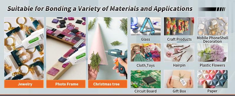 Mini Hot Glue Gun Kit with 30 Glue Sticks - Fast Preheating Hot Melt Gun, High Temp for School Crafts DIY Arts and Quick Home Repairs(White)