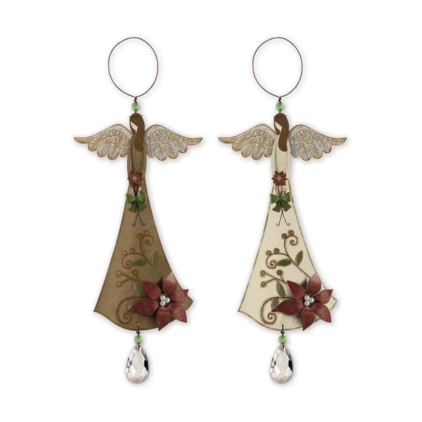 Sunset Vista Designs Rusty Hinge Angel Ornaments - Set of 2