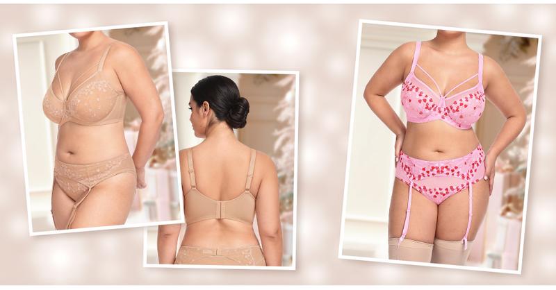 HSIA Renna Valentine's Day Embroidery Sheer Mesh Lightweight Lift Underwire Bra Comfort Fit