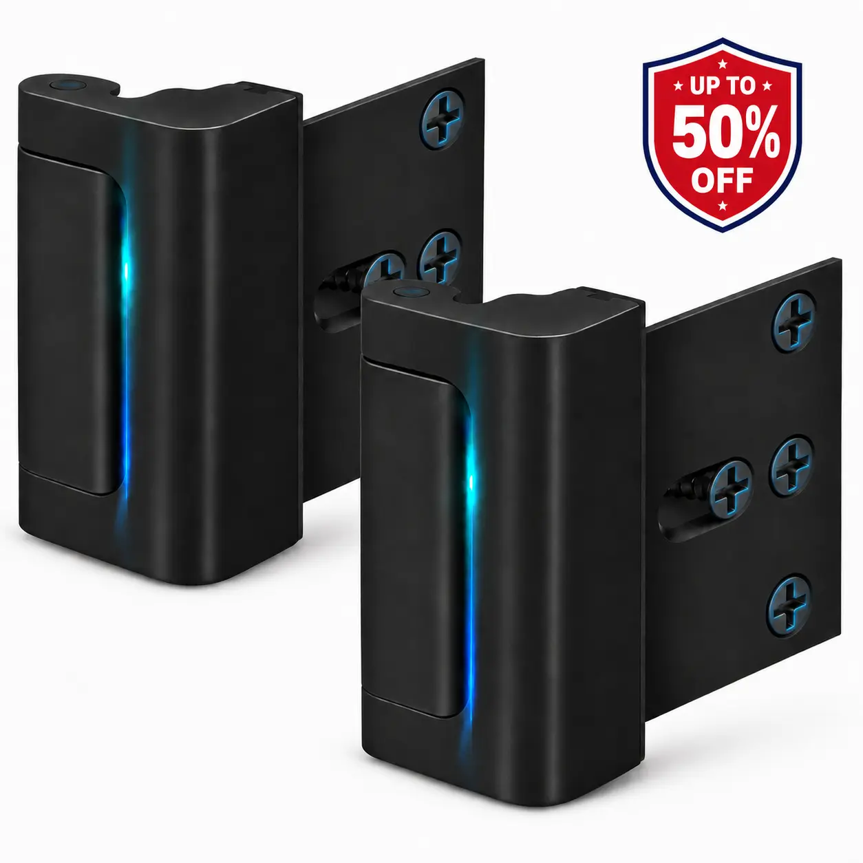 Home Security Door Lock, Door Reinforcement Lock Withstand 800lbs for Inward Swinging Door, Door Locks for Kids Safety, Flip Door Lock Latch, Childproof Night Lock, Door Security Front Door Child Safety Lock, #FathersDayGift