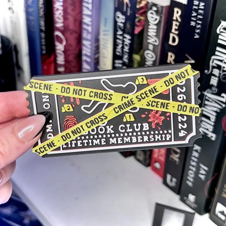 3d Printed Shelf Trope Ticket - True Crime Book Club 3d Printed Shelf Trope Ticket - True Crime Book Club