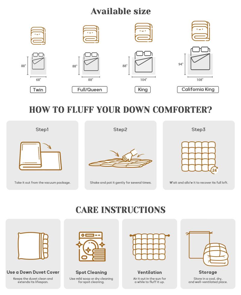 PEACE NEST Goose Down Comforter All Season Fluffy Duvet Insert Soft Plush Feel Bedding Hotel Quaility Black friday PEACE NEST Goose Down Comforter All Season Fluffy Duvet Insert Soft Plush Feel Bedding Hotel Quaility Black friday