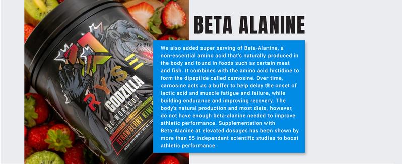 RYSE Godzilla Pre Workout Powder - Noel Deyzel Signature - 400mg Caffeine, High-Stim Energy Supplement with Beta Alanine - 40 Servings