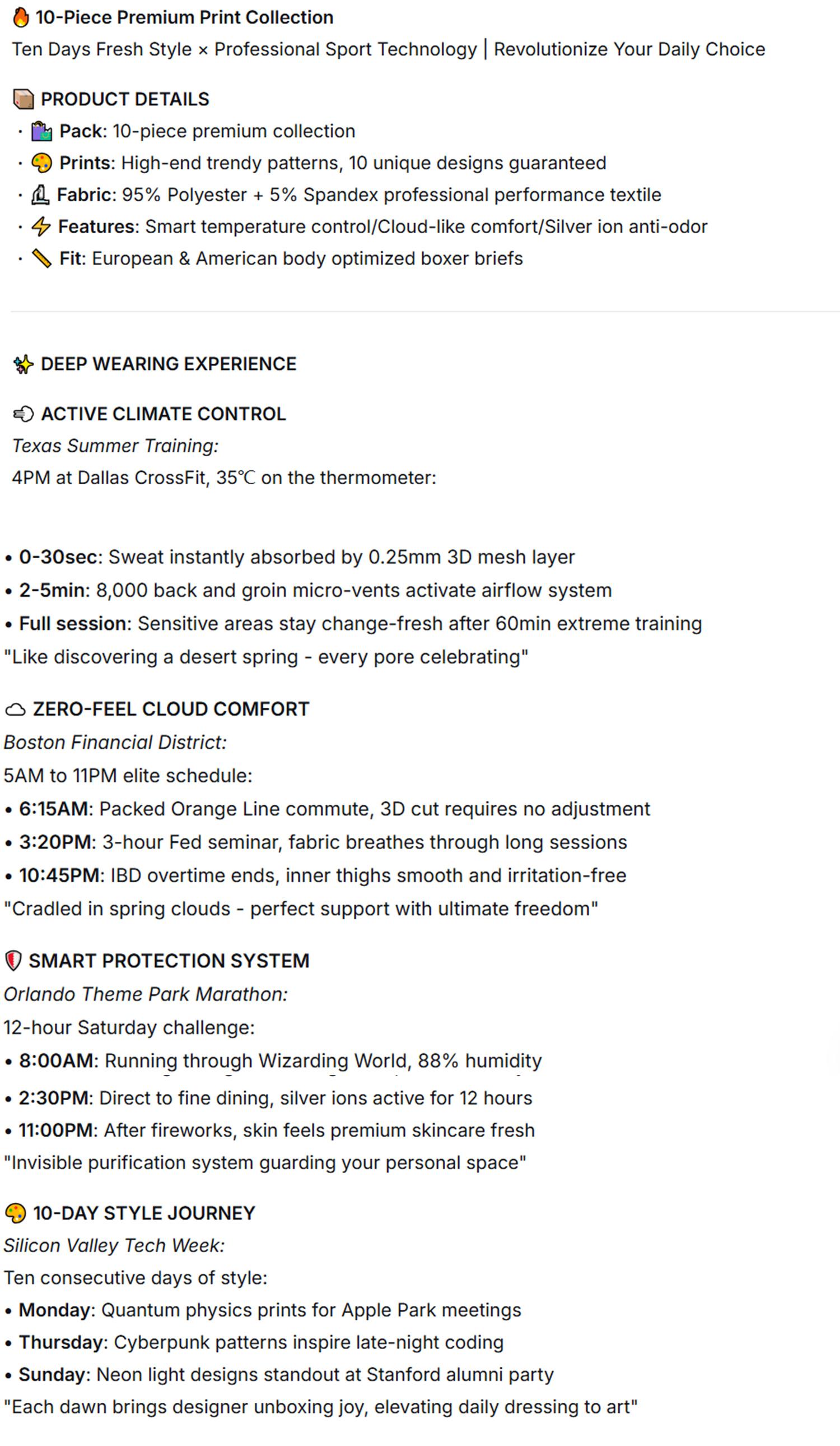 KJFISTMU 10-Piece Men's Boxer Briefs Swim Trunks - Invisible Low-Waist Soft Boxer Briefs, Suitable for Gym, Cycling, and Beach Wear - Comfortable and Breathable