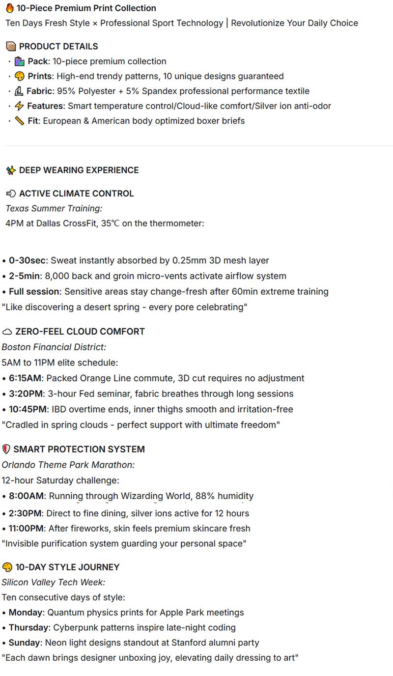 KJFISTMU 10-Piece Men's Boxer Briefs Swim Trunks - Invisible Low-Waist Soft Boxer Briefs, Suitable for Gym, Cycling, and Beach Wear - Comfortable and Breathable