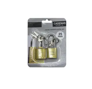 Twin Pack Metal Padlock 25mm