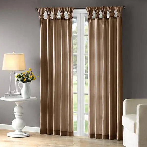 Madison Park Window Curtain 84" Panel Bronze