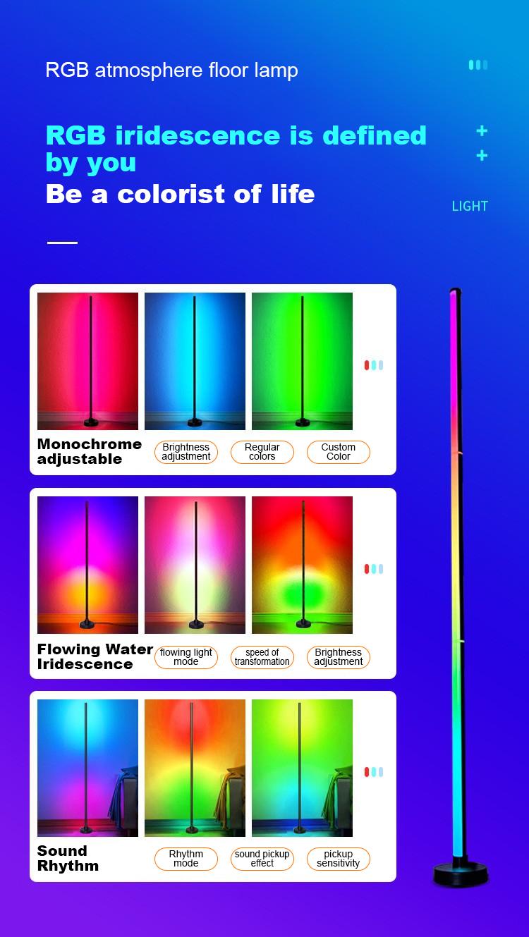 RGBIC Floor Lamp Basic, LED Corner Lamp Works with Alexa, 1000 Lumen Smart Modern Floor Lamp with Music Sync and 16 Million DIY Colors, Color Changing Standing Lamp for Bedroom Living Room Black RGBIC Floor Lamp Basic, LED Corner Lamp Works with Alexa, 1000 Lumen Smart Modern Floor Lamp with Music Sync and 16 Million DIY Colors, Color Changing Standing Lamp for Bedroom Living Room Black