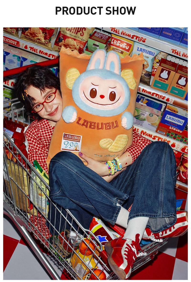 POP MART THE MONSTERS Wacky Mart Series-Pillow (Chips), Labubu Collectible Toys, Valentine’s Day Gifts