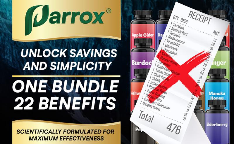 PARROX Dynamic Vitality Bundle - Sea Moss & Shilajit Supplements - All-in-One Multivitamin Combo with Extra Strength Ingredients - MADE IN USA