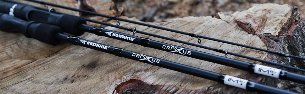 KastKing Crixus Baitcasting Reel and Rod Combos IM6 Graphite Blank Rods,SuperPolymer Handle