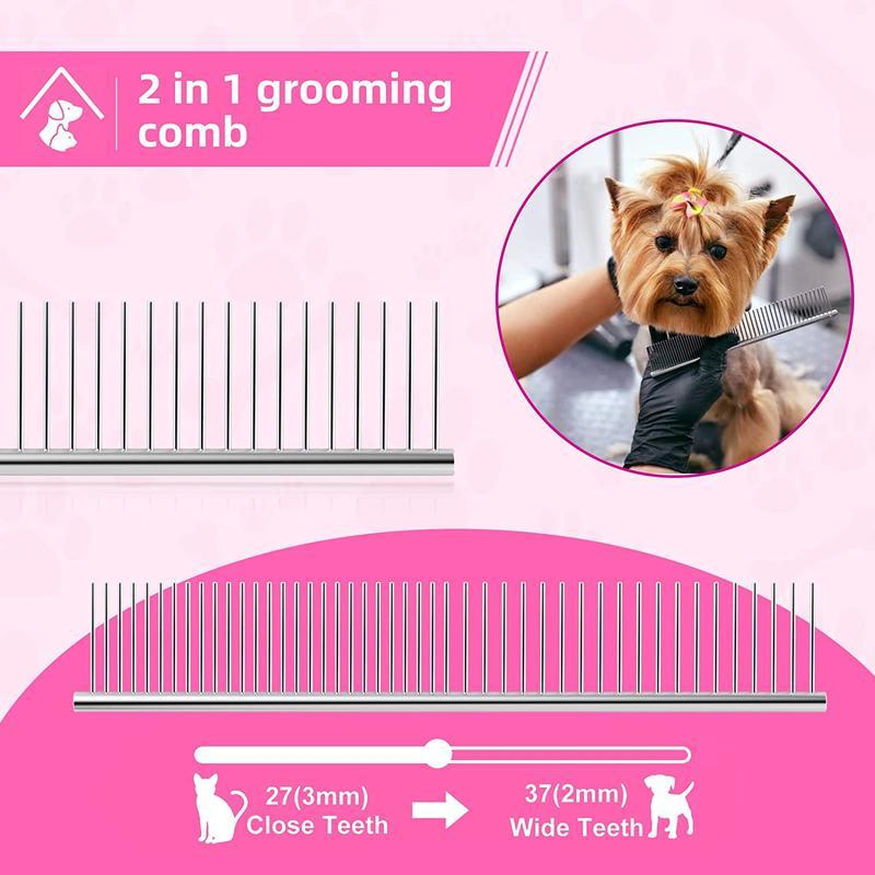 7 PCS Professional Pet Dog Grooming Scissors Set Straight Curved Thinning Shear, Dog Scissors for Grooming 7 PCS Professional Pet Dog Grooming Scissors Set Straight Curved Thinning Shear, Dog Scissors for Grooming