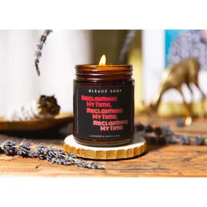 Reclaiming My Time — White Sage & Lavender Scented Candle