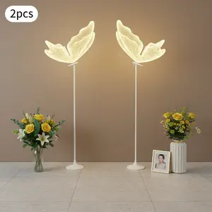 LED Butterfly Floor Lamp Set for Wedding Party Home Decoration 2Pcs home essentials
