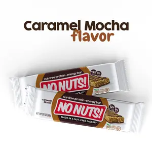 No Nuts! Chocolate Caramel Mocha Snack Bars - 12 Bar Pack Dairy-Free, Gluten Free, Non-GMO