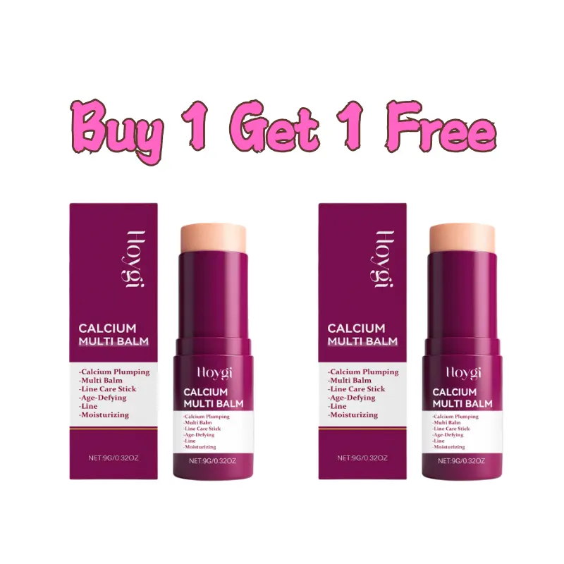 2PCS Calcium Multi Balm | Anti-Aging + Firming | Hydrates & Smooths | Lifts Sagging Skin | HydroBoost Glow | Pore Corrector | Oil Crepe Core | For Face Neck Eyes | Women's Skincare [HOYGI]