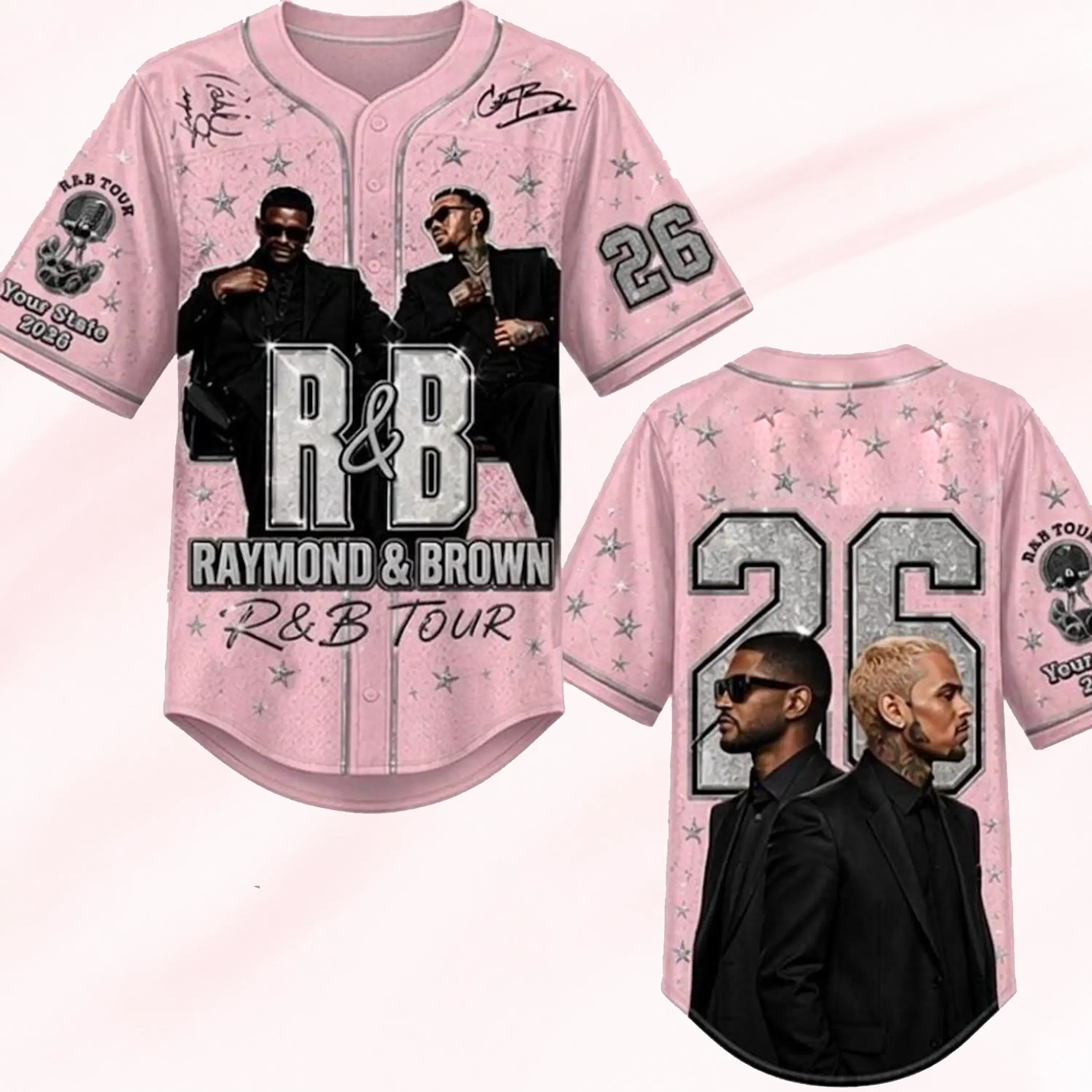 [X-26] The R&B Music Art 2026 Raymond&Brown Music Art 2026 | Over Sublimation Print Breathable Mesh Construction Streetwear-Fit