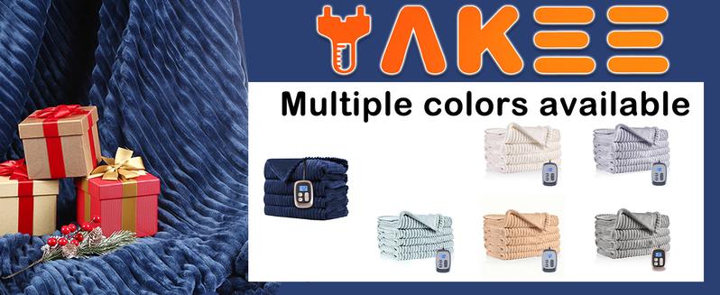 Heated Blanket Electric Blanket Twin Full Queen Sizes Heated Warm Durable Flannel with 10 Heating Levels, 12 Timer Settings, Fast Heating & Machine Washable, Suitable for Beds, Sofas and Offices, Perfect Holiday Gift for Christmas, Halloween