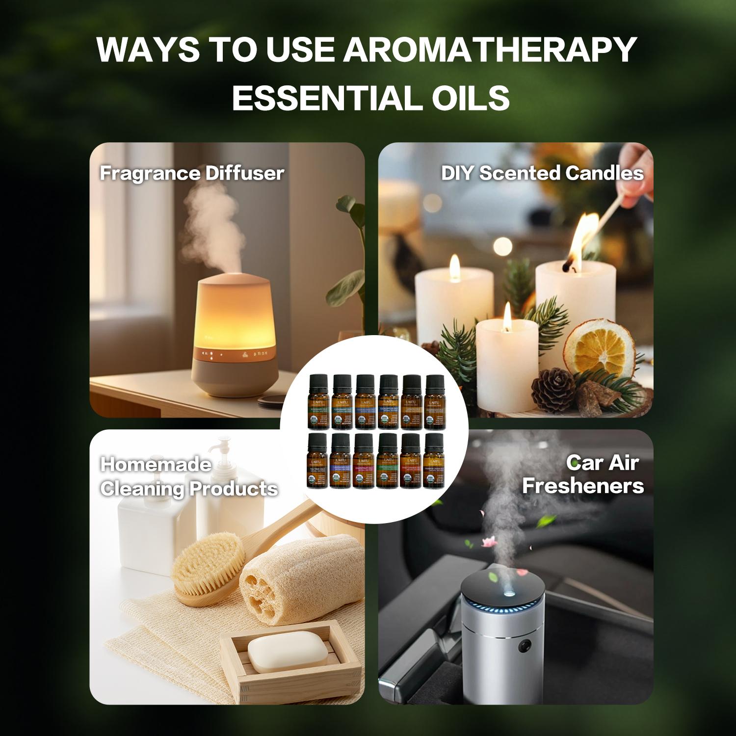 Oils Blends Set for Diffusers 12x0.33fl.oz for Home Aromatherapy Diffuser Oil Scents Calming Sweet Dreams Immunity Relax Mood Fresh Air Fragrance Oils for Diffusers - Scented Oils Blends Set for Diffusers 12x0.33fl.oz for Home Aromatherapy Diffuser Oil Scents Calming Sweet Dreams Immunity Relax Mood Fresh Air Fragrance Oils for Diffusers - Scented