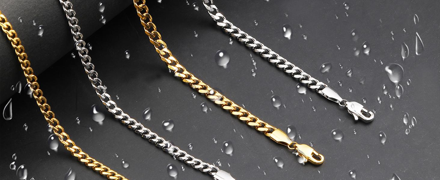 3.5mm Miami Stainless Steel Cuban Chain for Men Cuban Link Curb Chain Necklace for Women Men (Unisex) 3.5mm Miami Stainless Steel Cuban Chain for Men Cuban Link Curb Chain Necklace for Women Men (Unisex)