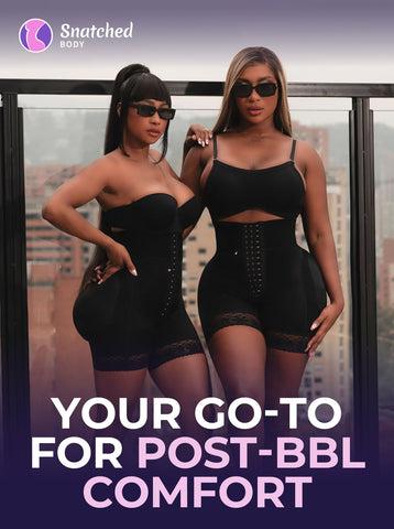 BBL Short | Stage 3 Post-Op Tummy Control High Waisted Compression Shapewear for Women's Minimalist Basic Spaghetti Strap Design