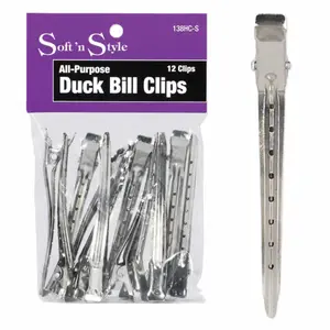 Soft’n Style Duck Bill Clips 3.5" (12 Pack) #138HC-S