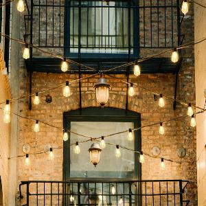 200Ft Outdoor String Lights Waterproof, Patio String Lights for Outside Shatterproof LED Filament Bulbs, Dimmable Hanging Lights for Christmas, Party, Cafe