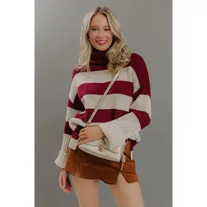 Stripes and Charm Knit Sweater