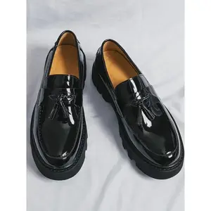 Men's Fashionable Tassel Decor Loafers, Casual Comfortable Round Toe Slip-on Shoes for Daily Wear, Business Style Shoes for Men