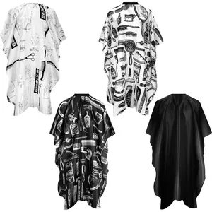 4PCS Barber Capes Waterproof Hair Cutting Capes Adjustable Snap Closure for Women Men Hair Stylist Salon Barbershop Hairdressing