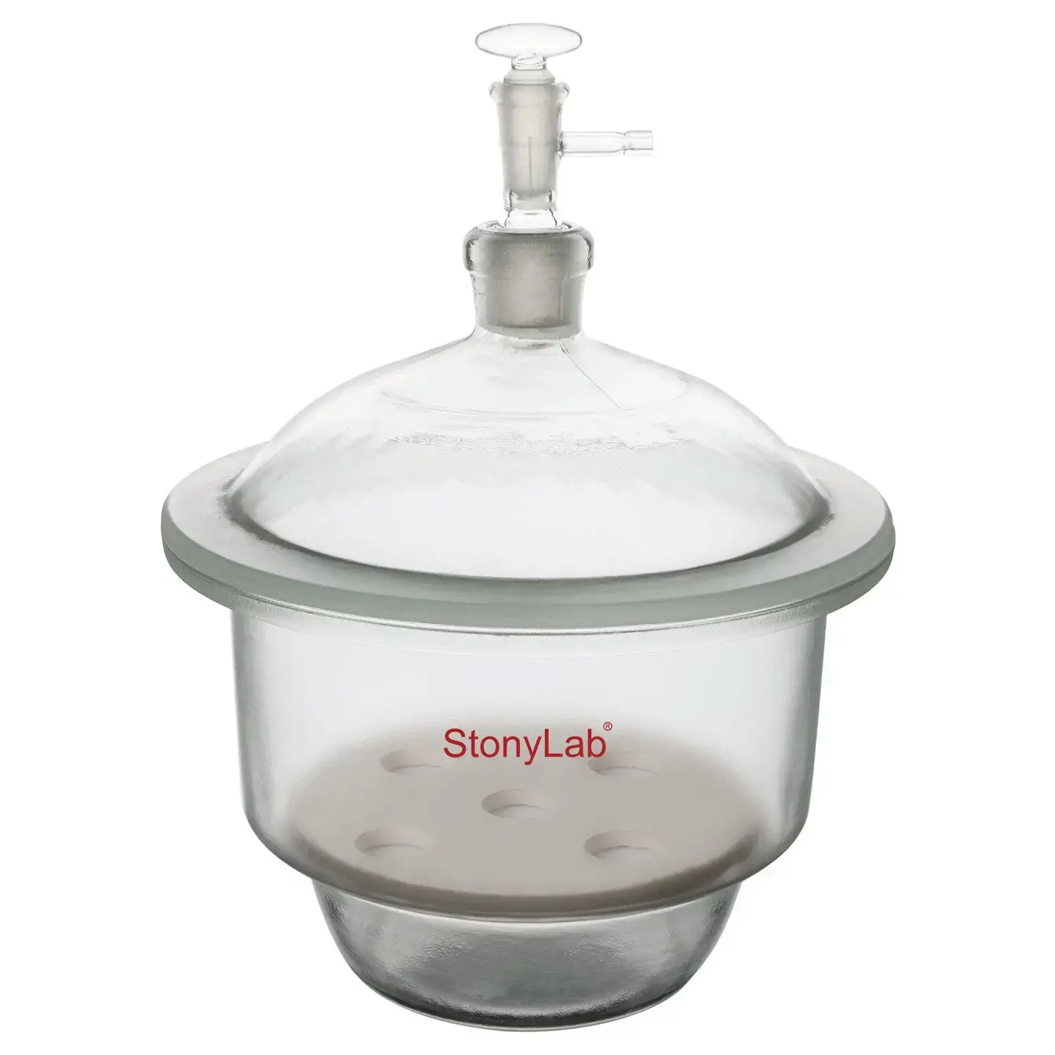 Glass Vacuum Desiccator with Glass Vacuum Valve