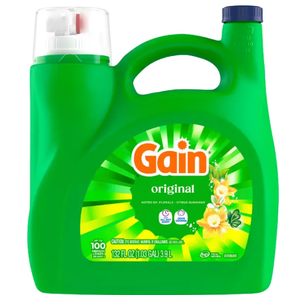 Liquid Laundry Detergent, Odor Defense, Original Scent, 132 fl oz, 100 Loads, Deep Cleaning Laundry Soap for Clothes
