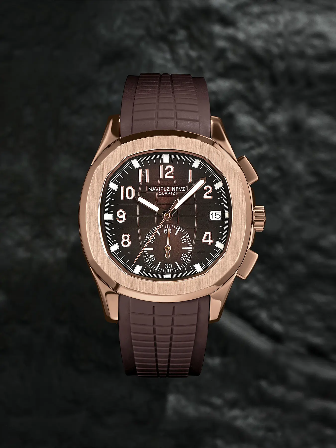 Naviflz Nfvz Men's Luxury Quartz Wristwatch, Japanese Vd53 Movement, 40mm Stainless Steel, Sapphire Crystal, Business Style, Business Fashion Watches, Luminous Waterproof Watch, All Seasons