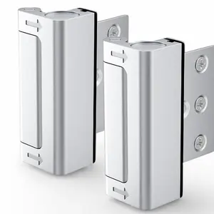 【Buy 1 get 1 free, total of 2】2 Pack Upgraded Door Lock Home Security Withstands 800 lbs Heavy Duty Door Reinforcement Safety Latch for Inward Swinging