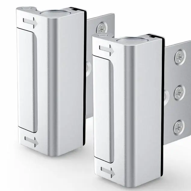 【Buy 1 get 1 free, total of 2】2 Pack Upgraded Door Lock Home Security Withstands 800 lbs Heavy Duty Door Reinforcement Safety Latch for Inward Swinging