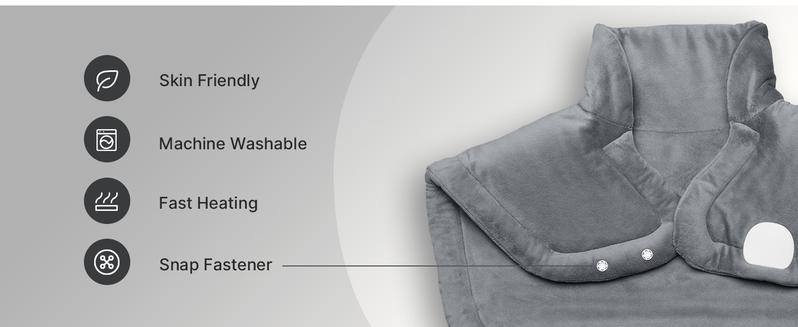 iDOO Heating Pad | Valentines Day Gift | Perfect Gifts for Her Women Men Elderly | 3 Sizes (24x37 XXL King/24x33/21x22) | Soothing Heat Therapy for Fast Neck, Shoulder & Back Pain Relief