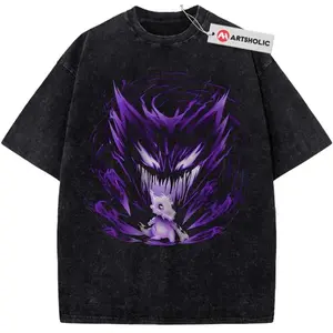 Vintage Anime PKM Cubone vs Haunter T-Shirt Unisex S-5XL, Graphic tee